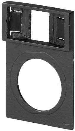 Text plate for control circuit devices STOP Black 046190