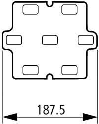 Busbar support 160 A 40 mm 010774