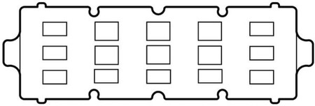 Busbar support 3 630 A 50 mm 060620