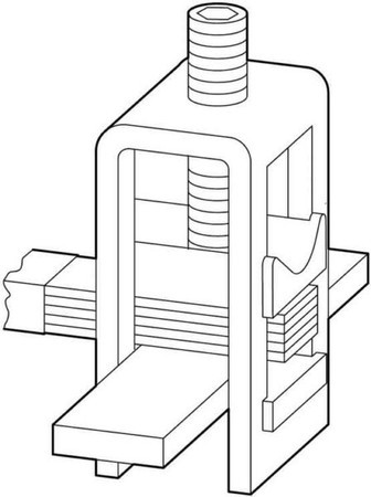 Busbar terminal 5 mm 20 mm Flat rail 002284