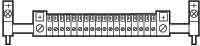 Earthing rail for distribution board 20 Copper 065362