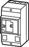 Empty enclosure for switchgear Plastic 80 mm 158 mm 267083