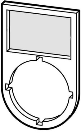 Text plate for control circuit devices FAULT Black 216498