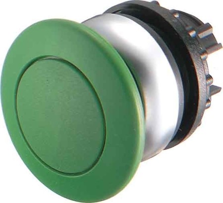 Front element for mushroom push-button Green Round 216747