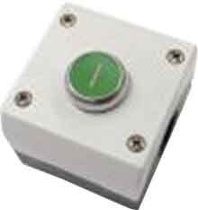 Push button, complete 1 Green Round 216522