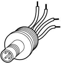 Sensor-actuator connector chassis 4 M12 Wire 266136