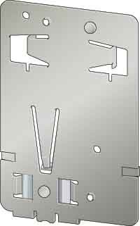 DIN-rail adapter DIN rail (top hat rail) 35 mm Straight 260213