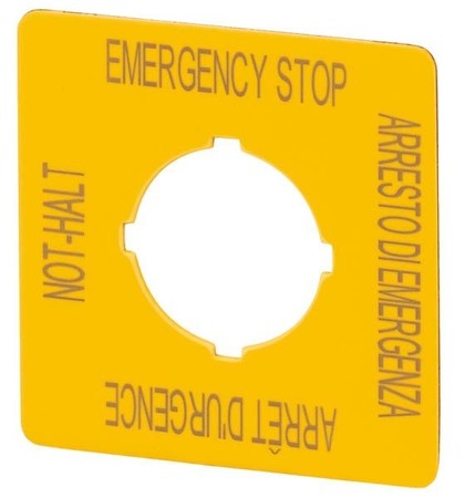 Text plate for control circuit devices Other Yellow 121373