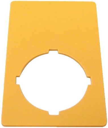 Text plate for control circuit devices Other Other Yellow 121089