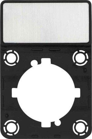 Text plate for control circuit devices Silver S0 F991/A0B/C-PRA