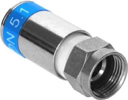 Coax connector Plug F F 7-51 KRCOMP