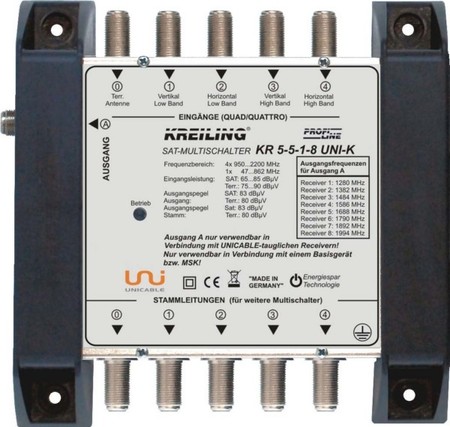 Multi switch for communication technology 5 KR 5-5-1-8 UNI-K
