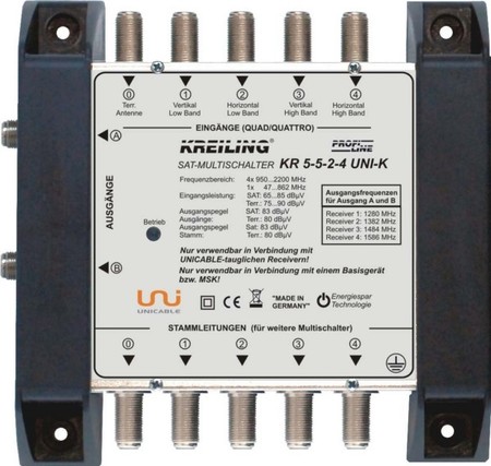 Multi switch for communication technology 5 KR 5-5-2-4 UNI-K