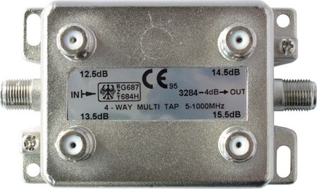 Tap-off and distributor F-Connector Splitter 5 MHz AZ3284