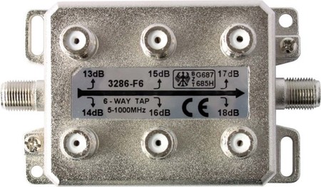 Tap-off and distributor F-Connector Splitter 5 MHz AZ3286