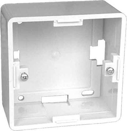 Surface mounted housing for flush mounted switching device  6690