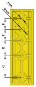 Fixing clip 11 mm 7 mm 2 52026020