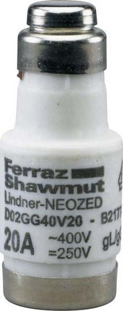 Neozed fuse link D02 20 A 400 V 01701.020000