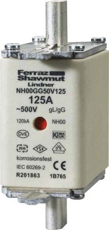 Low Voltage HRC fuse NH0 160 A 500 V 1B769.000000