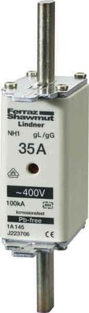 Low Voltage HRC fuse NH1 80 A 400 V 1A159.000000