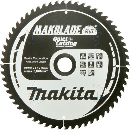 Circular saw blade 260 mm B-32524