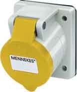 Panel-mounted CEE socket outlet 16 A 3 858