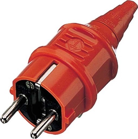 Plug with protective contact (SCHUKO) Plastic 10837