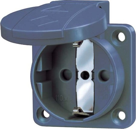 Equipment mounted socket outlet (SCHUKO) Plastic 11081