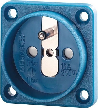 Equipment mounted socket outlet (SCHUKO) Plastic 11661