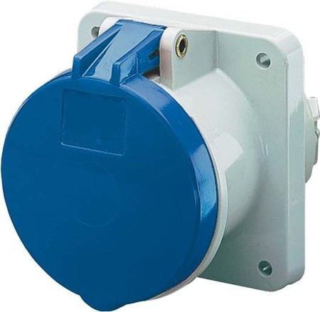 Panel-mounted CEE socket outlet 63 A 4 1247A