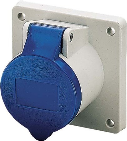 Panel-mounted CEE socket outlet 32 A 5 1275