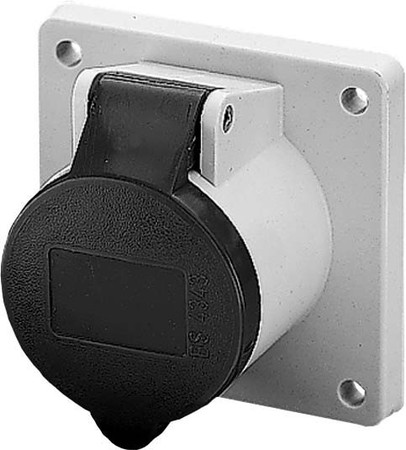 Panel-mounted CEE socket outlet 16 A 4 1391