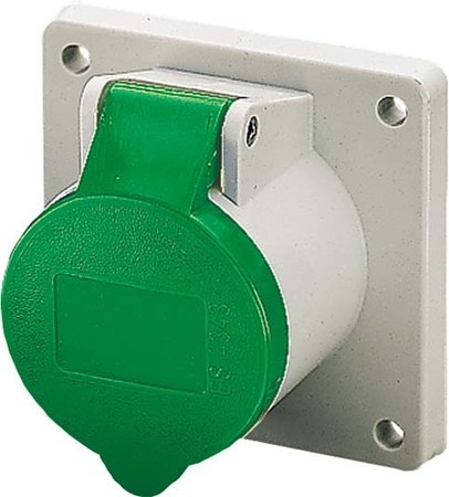 Panel-mounted CEE socket outlet 16 A 4 1393