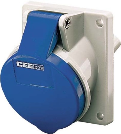 Panel-mounted CEE socket outlet 16 A 4 1466