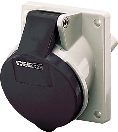 Panel-mounted CEE socket outlet 16 A 4 1468