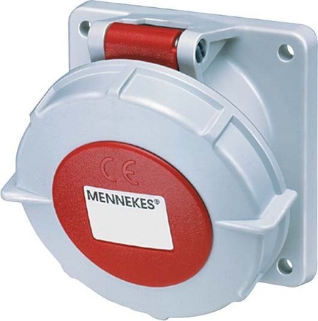 Panel-mounted CEE socket outlet 32 A 4 3254