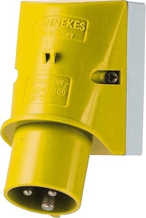 CEE plug for mounting on machines and equipment 16 A 3 331