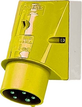 CEE plug for mounting on machines and equipment 16 A 5 340