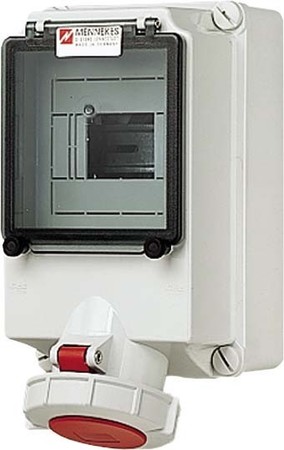 CEE socket outlet, disconnectable, with fuse 32 A 5 5530