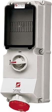 CEE socket outlet, disconnectable, with fuse 32 A 4 5615A