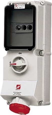 CEE socket outlet, disconnectable, with fuse 32 A 5 5628A