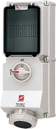 CEE socket outlet, disconnectable, with fuse 63 A 4 5641A