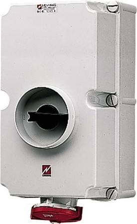 CEE socket outlet, disconnectable, with fuse 125 A 4 5679A