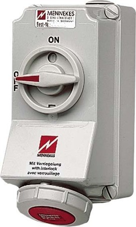 CEE socket outlet, disconnectable, with fuse 16 A 7 5785