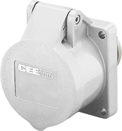 Panel-mounted CEE socket outlet 16 A 3 611