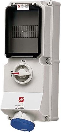 CEE socket outlet, disconnectable, with fuse 16 A 3 7213