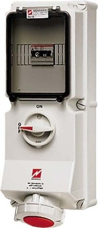 CEE socket outlet, disconnectable, with fuse 63 A 5 7244