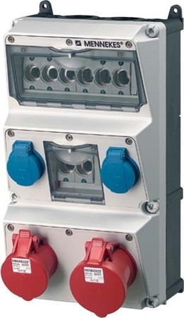 CEE socket outlet combination 1x16A5p400V 1x32A5p400V 930009