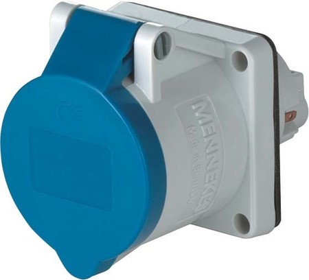 Panel-mounted CEE socket outlet 16 A 3 946