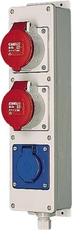 CEE socket outlet combination 2x16A5p400V None None 96703